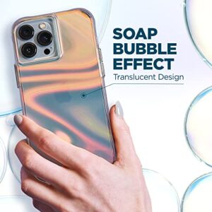 Case-Mate iPhone 13 Case - Soap Bubble [10FT Drop Protection] [Wireless Charging Compatible] Luxury Cover with Iridescent Swirl Effect for iPhone 13 6.1", Anti-Scratch, Shock Absorbing Materials