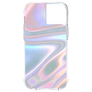 Case-Mate iPhone 13 Case - Soap Bubble [10FT Drop Protection] [Wireless Charging Compatible] Luxury Cover with Iridescent Swirl Effect for iPhone 13 6.1", Anti-Scratch, Shock Absorbing Materials