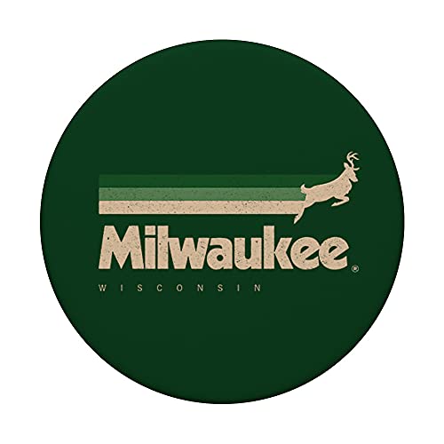 Green Milwaukee Basketball B-Ball City Wisconsin Milwaukee PopSockets Swappable PopGrip