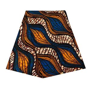 african fabric 6 yards bintarealwax 100% polyester ankara fabric for party dress 6233