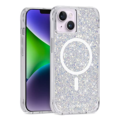 Case-Mate iPhone 13 Case - Twinkle Stardust [10FT Drop Protection] [Compatible with MagSafe] Magnetic Cover with Cute Bling Sparkle for iPhone 13 6.1", Anti-Scratch, Shock Absorbent, Slim Fit