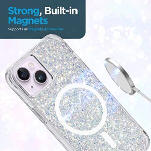 Case-Mate iPhone 13 Case - Twinkle Stardust [10FT Drop Protection] [Compatible with MagSafe] Magnetic Cover with Cute Bling Sparkle for iPhone 13 6.1", Anti-Scratch, Shock Absorbent, Slim Fit