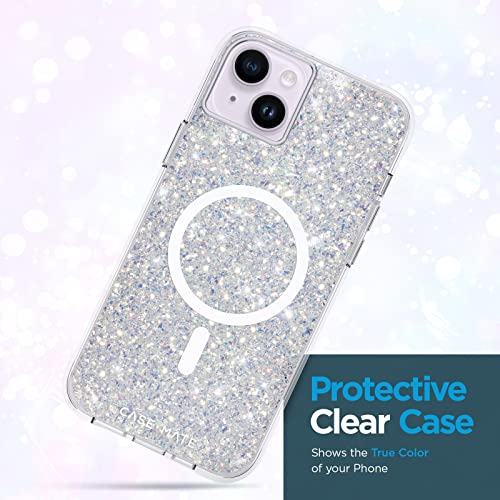 Case-Mate iPhone 13 Case - Twinkle Stardust [10FT Drop Protection] [Compatible with MagSafe] Magnetic Cover with Cute Bling Sparkle for iPhone 13 6.1", Anti-Scratch, Shock Absorbent, Slim Fit