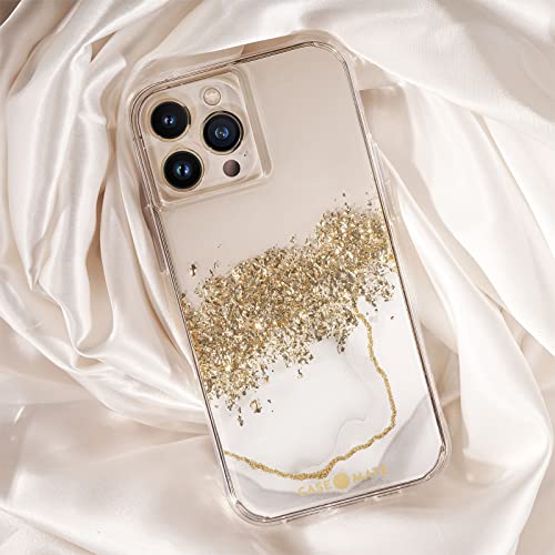 Case-Mate iPhone 13 Pro Case - Karat Marble [10ft Drop Protection] [Wireless Charging Compatible] Luxury Cover with Cute Bling Sparkle for iPhone 13 Pro 6.1", Anti-Scratch, Shock Absorbent, Slim Fit