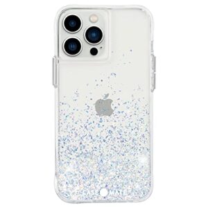 case-mate iphone 13 pro case - twinkle ombre stardust with 10ft drop protection & wireless charging - luxury bling glitter case for iphone 13 pro, anti scratch, shock absorbing materials