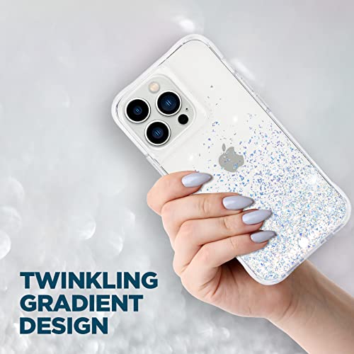 Case-Mate iPhone 13 Pro Case - Twinkle Ombre Stardust with 10ft Drop Protection & Wireless Charging - Luxury Bling Glitter Case for iPhone 13 Pro, Anti Scratch, Shock Absorbing Materials