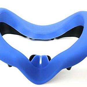 Silicone Front Face Pad Mask Cover Accessories for Steam Valve Index VR Headset (Blue)