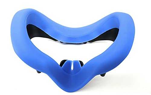Silicone Front Face Pad Mask Cover Accessories for Steam Valve Index VR Headset (Blue)