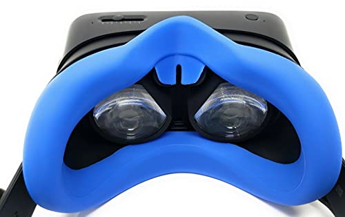 Silicone Front Face Pad Mask Cover Accessories for Steam Valve Index VR Headset (Blue)