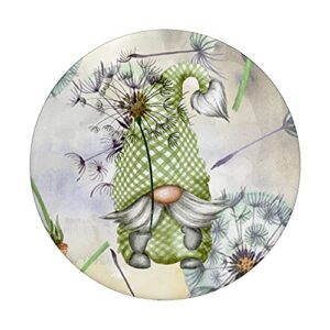 Cute Gnome Dandelion Flower Pattern For Gardener - Aesthetic PopSockets Swappable PopGrip