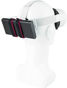 sinwevr power bank battery strap holder compatible for quest 2 / quest/htc vive/other 3rd party head strap,extending vr game playing time(power bank not included)