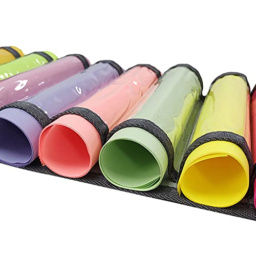 XIAOHESHOP Vinyl Storage Rack,Vinyl Roll Holder With 24 Compartment for Vinyl Sheets/Heat Transfer Paper/Wrapping Paper/Design Drawings/Gift Wrap Organizer