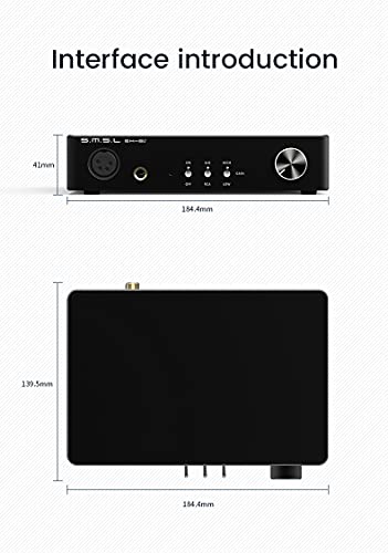 MOUSAI S.M.S.L SH-8s High Resolution Headphone Amplifier 6.35mm RCA XLR Balanced Unbalanced AMP High-Low Two Gains Headphone Amplifier