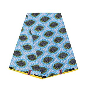 african fabric 6 yards bintarealwax 100% polyester ankara fabric for party dress 6198