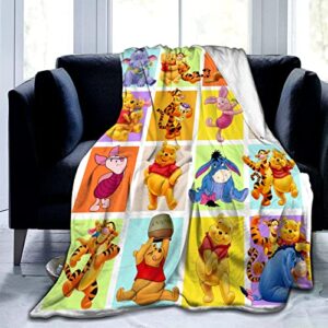 anime blanket flannel fleece throw blankets super soft cozy warm plush bedding for sofa living room bedroom 50"x40"