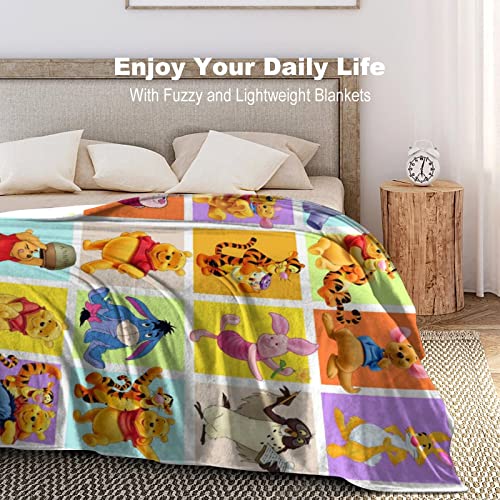 Anime Blanket Flannel Fleece Throw Blankets Super Soft Cozy Warm Plush Bedding for Sofa Living Room Bedroom 50"x40"