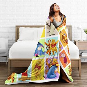 Anime Blanket Flannel Fleece Throw Blankets Super Soft Cozy Warm Plush Bedding for Sofa Living Room Bedroom 50"x40"