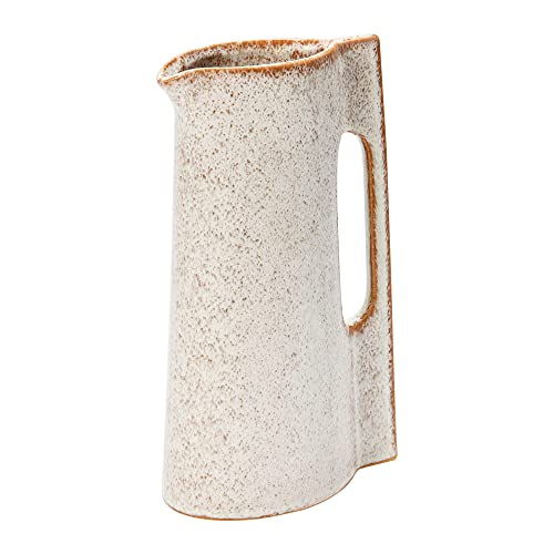 Creative Co-Op Stoneware Pitcher w Reactive Glaze, Sienna Color