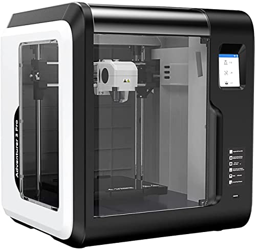 Flashforge 3D Printer Adventurer 3 Pro, Auto Leveling Glass Hot Bed, Built-in HD Camera, 8GB Internal Storage, Touchscreen, Filament Detection, Wi-Fi Cloud Printing, Fully Assembled 150X150X150 mm