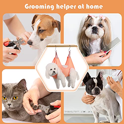 Guzekier Pet Dog Grooming Hammock Harness for Cats & Dogs, Dog Sling for Grooming, Dog Hammock Restraint Bag with Nail Clippers/Trimmer, Nail File, Pet Comb,Ear/Eye Care