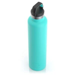 RTIC 26 oz Vacuum Insulated Water Bottle, Metal Stainless Steel Double Wall Insulation, BPA Free Reusable, Leak-Proof Thermos Flask for Hot and Cold Drinks, Travel, Sports, Camping, Teal