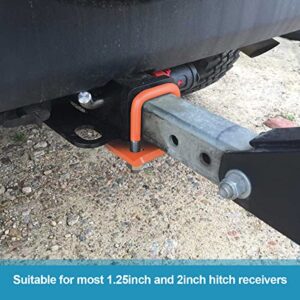 Lenink Trailer Hitch Tightener, Heavy Duty Steel Anti Rattle Tow Hitch Stabilizer with a Wrench for 1.25” or 2” Hitch