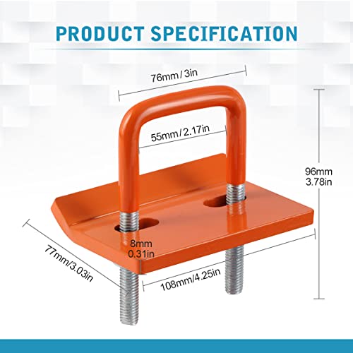 Lenink Trailer Hitch Tightener, Heavy Duty Steel Anti Rattle Tow Hitch Stabilizer with a Wrench for 1.25” or 2” Hitch