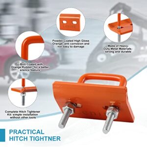 Lenink Trailer Hitch Tightener, Heavy Duty Steel Anti Rattle Tow Hitch Stabilizer with a Wrench for 1.25” or 2” Hitch