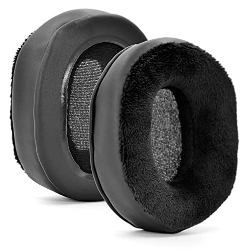 M50x Thicker Upgrade Quality Earpads - defean Replacement Ear Cushion Velour and Protein Pu Earpads Compatible with ATH-M50x M50 M40 M40FS / Arctis 7 / Arctis 5 / Arctis Pro/MDR-7506 V6 Headphone