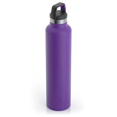 RTIC 26 oz Vacuum Insulated Water Bottle, Metal Stainless Steel Double Wall Insulation, BPA Free Reusable, Leak-Proof Thermos Flask for Hot and Cold Drinks, Travel, Sports, Camping, Majestic Purple