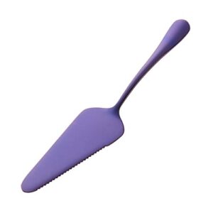 YIFEIJIAO,Stainless Steel Cake Shovel Pie Pizza Cheese Server Divider Knife Baking Tools-Purple