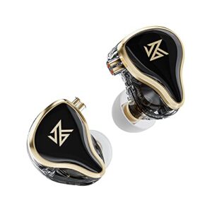 topssale KZ ZAS 7BA+1DD in Ear Earphone 16 Unit Hybrid Technology Flagship Earphone Monitor Headphones 8Core Cable Music Sport Earphone (with Mic, Black)