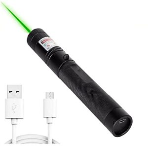usb rechargeable green flashlight