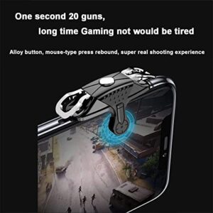 L1R1 Mobile Game Controller Triggers, Game Trigger for PUBG/Fortnite/Call of Duty/Survival Rules, Sensitive Shoot Controller Joystick Aim Fire Buttons Gaming Trigger Compatible with iPhone Android Phone