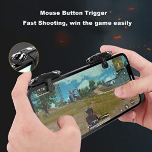 L1R1 Mobile Game Controller Triggers, Game Trigger for PUBG/Fortnite/Call of Duty/Survival Rules, Sensitive Shoot Controller Joystick Aim Fire Buttons Gaming Trigger Compatible with iPhone Android Phone