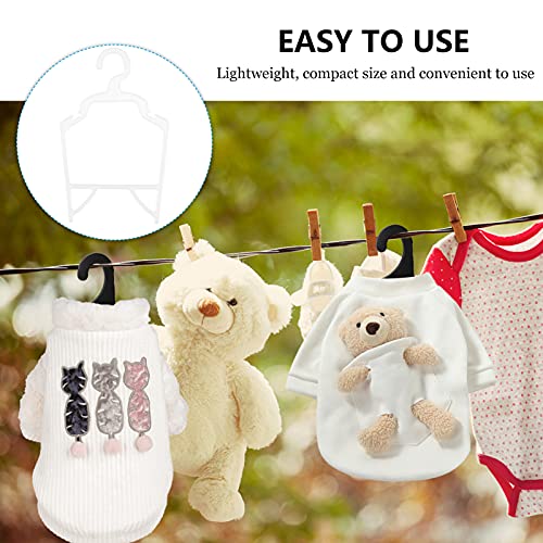 ULTECHNOVO Pet Clothes Hangers Small Dog Clothes Hangers PP Storage Hangers Pet Supplies 10pcs