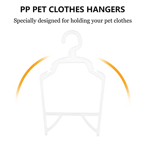 ULTECHNOVO Pet Clothes Hangers Small Dog Clothes Hangers PP Storage Hangers Pet Supplies 10pcs