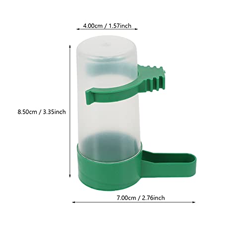 NUOBESTY Automatic Bird Water Dispenser, 10pcs Bird Feeder Drinker Waterer for Pigeon Quail Lovebirds Parrot Drinking Bottle |7X8.5CM