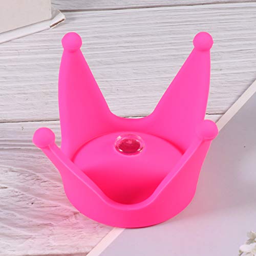 Abaodam Helmet Suction Cup Crown Suction Cup Crown Decoration Headwear Sucker (Crown Double Suction Cup, Rosy) Bike Part and Accessories