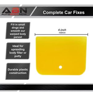 ABN Car Body Filler Spreader 50pc Set - 4in Flexible Plastic Body Filler Applicator Set for Fillers, Putties, and Paint