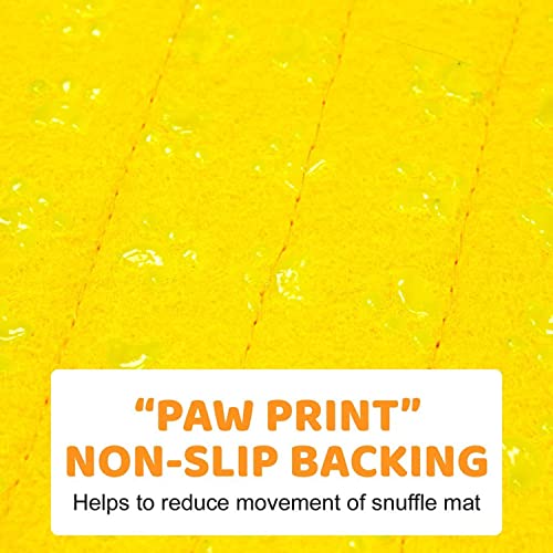 Downtown Pet Supply - Pineapple Snuffle Mat for Dogs - Chenille Microfiber Mat & Interactive Dog Toy - Slow Dog Treat Dispenser - Washer Safe - 30 x 15 in