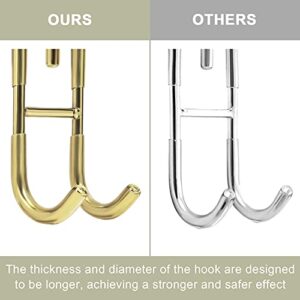 Shower Door Hooks 3 Pack,Over The Glass Door Hooks,Towel Hook for Frameless Glass Shower Door,Heavy Duty Rack Hooks for Robe,Towel