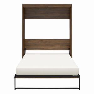 signature sleep queen murphy wall bed in walnut