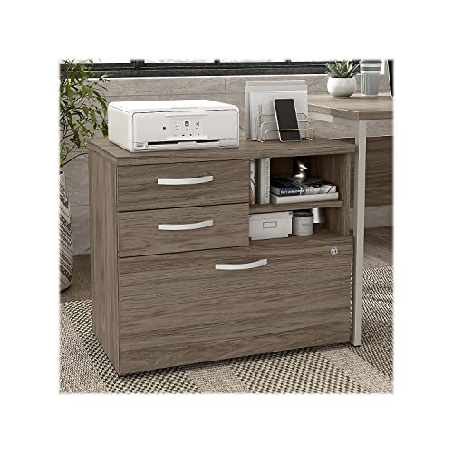 Bush Business Furniture Hybrid Office-Furniture, Black Walnut