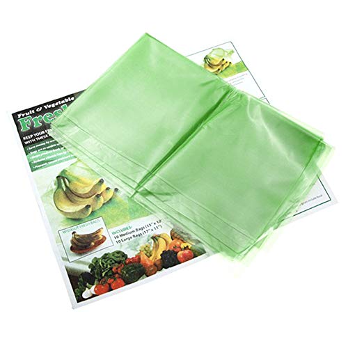 Green Bags for Fruits and Veggies Reusable Vegetable Bags for Refrigerator Food Storage Freshness Produce Saver Bags Keep Fruits, Vegetables and Cut Flowers,Fresh Longer