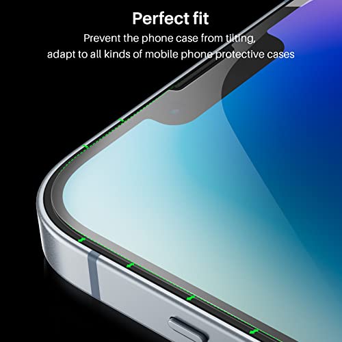 TOZO Compatible for iPhone 14 Screen Protector Compatible for iPhone 13/13 Pro Screen Protector 6.1 inch 3 Pack Premium Tempered Glass 0.26mm 9H Hardness 2.5D Film Easy Install 6.1 inch