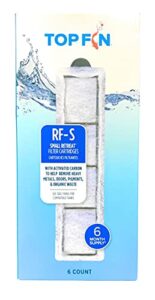 top fin retreat rf-s filter cartridges (small) refill (6 count)