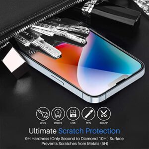 TOZO Compatible for iPhone 14 Plus Screen Protector Compatible for iPhone 13 Pro Max Screen Protector 6.7 inch 3 Pack Premium Tempered Glass 0.26mm 9H Hardness 2.5D Film Easy Install 6.7 inch