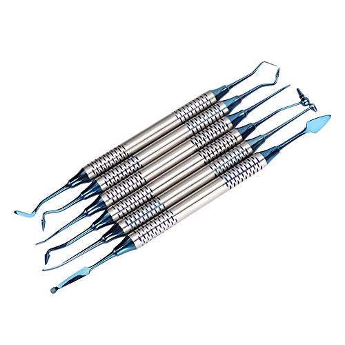 Dental Filling Spatula,6Pcs Professional Dental Composite Resin Filling Spatula Restoration Instrument Tool