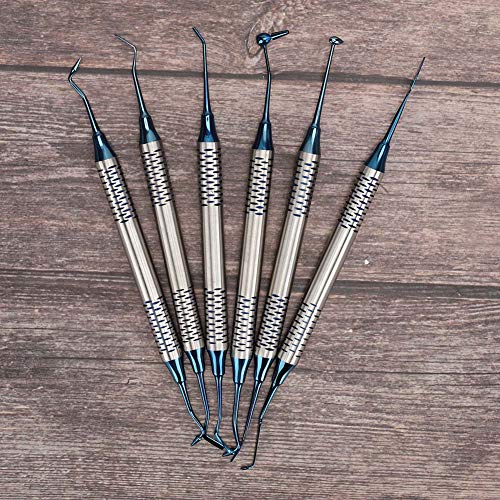 Dental Filling Spatula,6Pcs Professional Dental Composite Resin Filling Spatula Restoration Instrument Tool